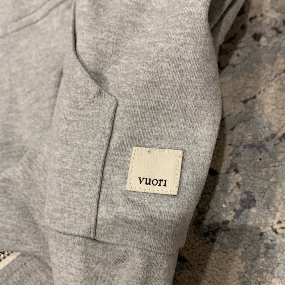Women's Light Gray Zip Hoodie with Hood - Picture 5 of 7